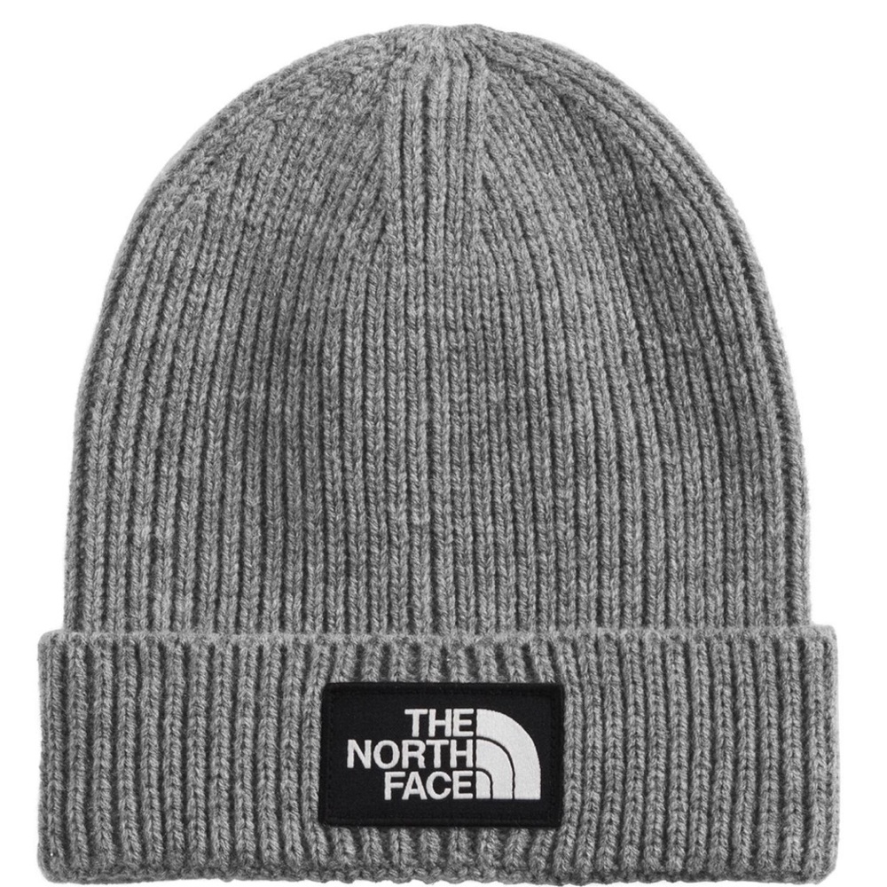 The North Face Ribbed Knit Gray Hat
